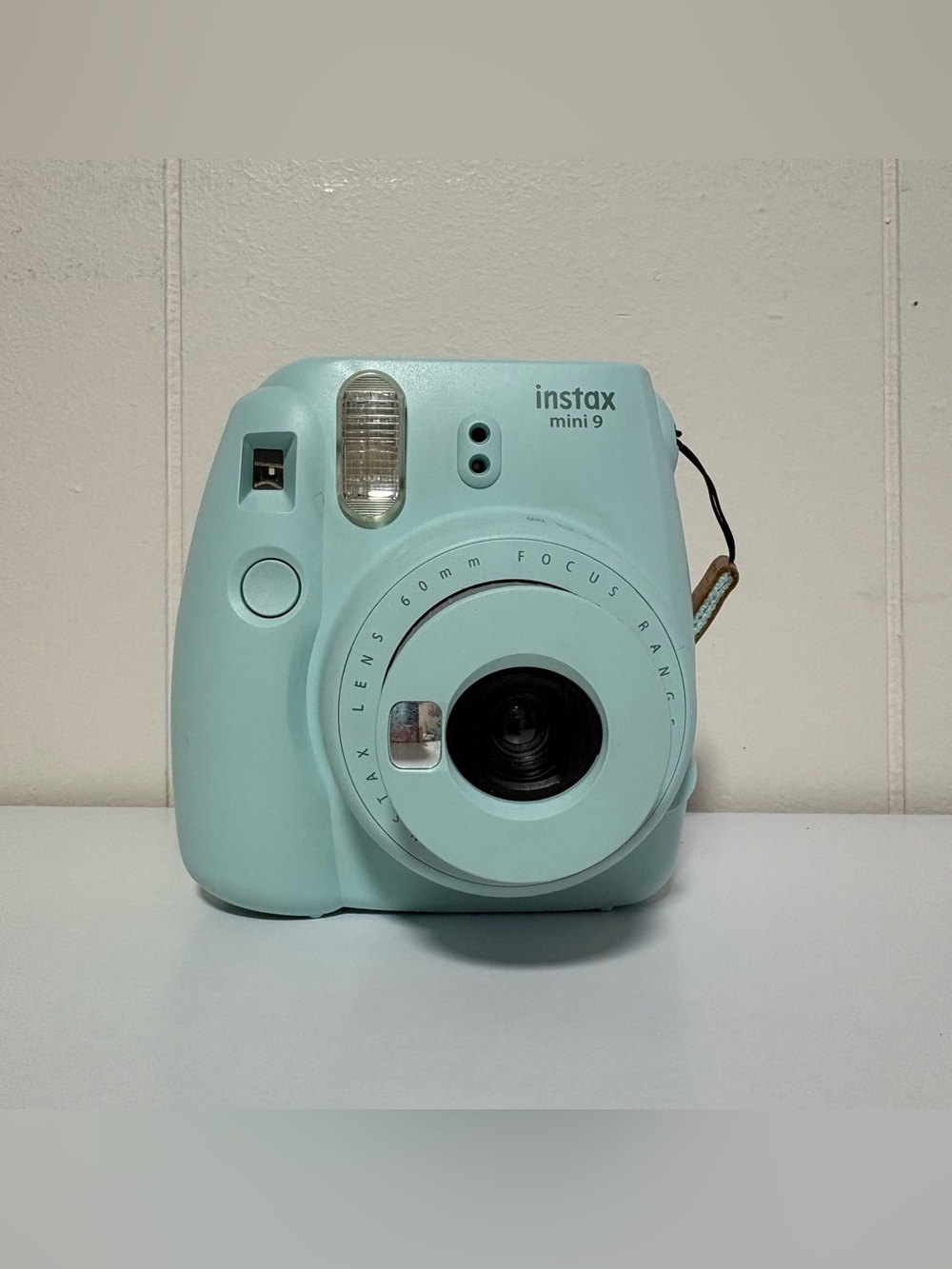 Fujifilm Instax Mini 9 With Strap Ice Blue Instant Film Camera Fully Tested